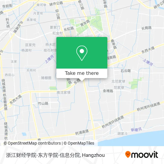 浙江财经学院-东方学院-信息分院 map