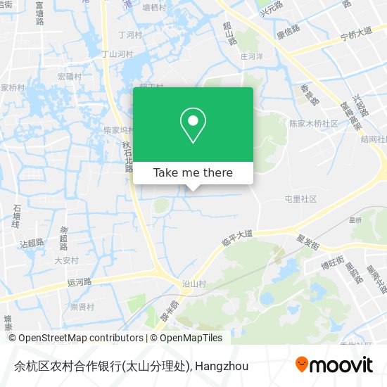 余杭区农村合作银行(太山分理处) map