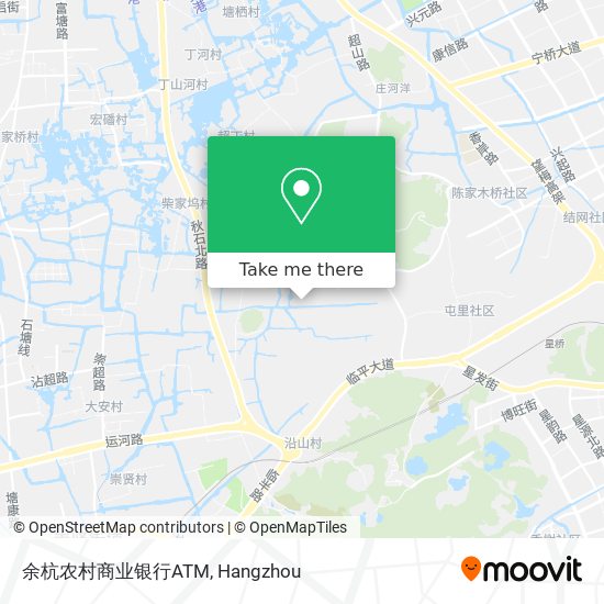 余杭农村商业银行ATM map