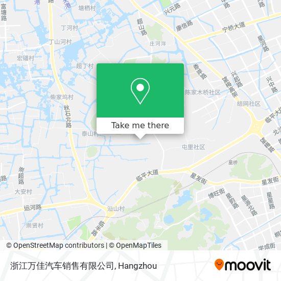 浙江万佳汽车销售有限公司 map