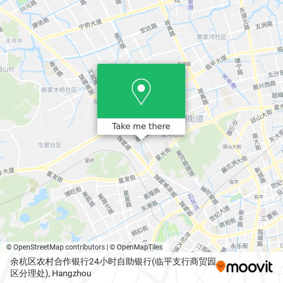 余杭区农村合作银行24小时自助银行(临平支行商贸园区分理处) map