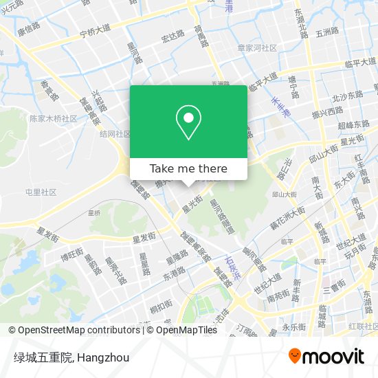 绿城五重院 map