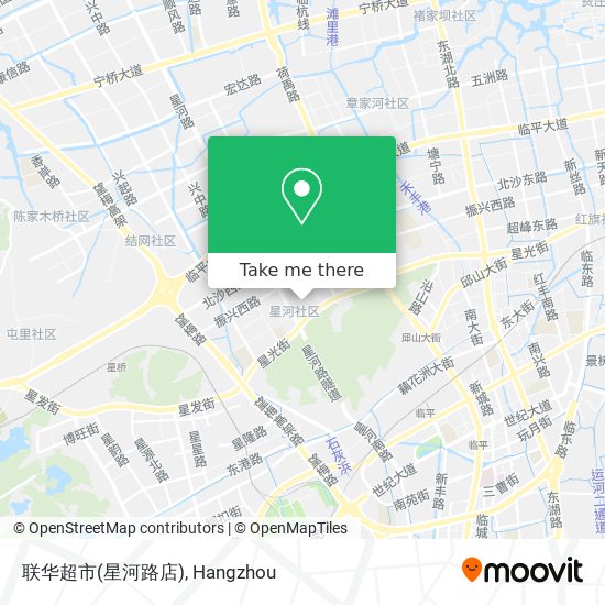 联华超市(星河路店) map
