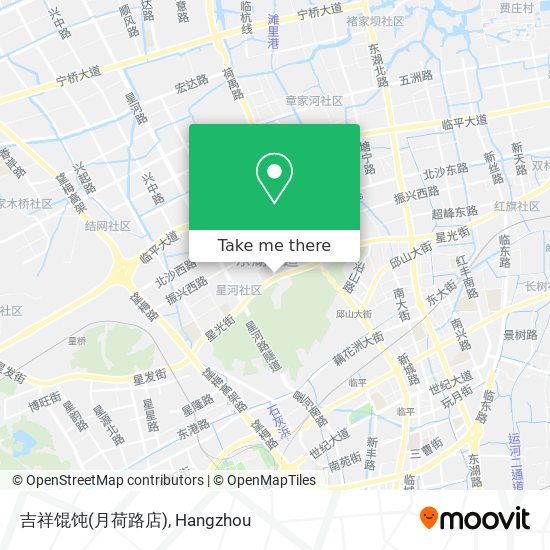 吉祥馄饨(月荷路店) map