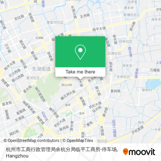 杭州市工商行政管理局余杭分局临平工商所-停车场 map