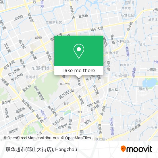 联华超市(邱山大街店) map