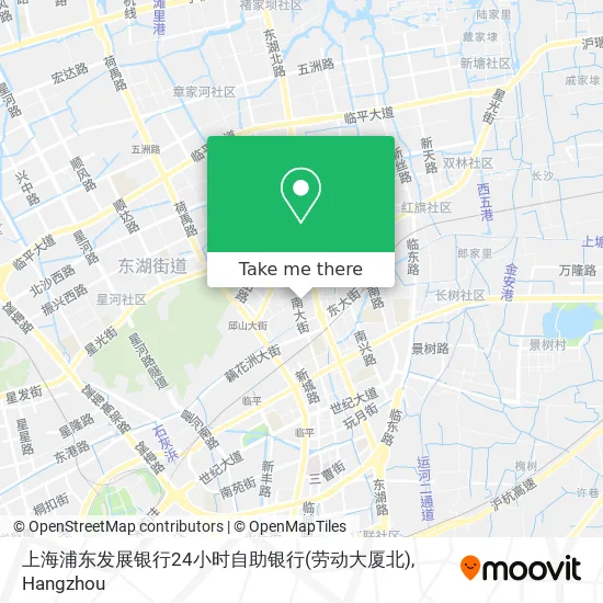 上海浦东发展银行24小时自助银行(劳动大厦北) map