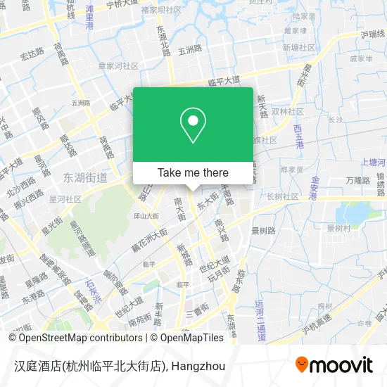 汉庭酒店(杭州临平北大街店) map