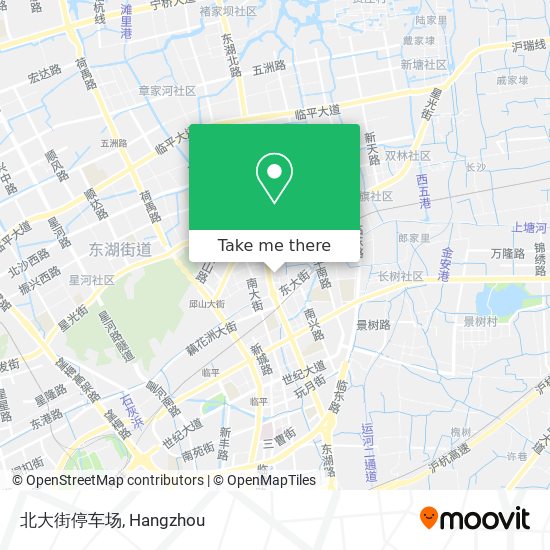 北大街停车场 map