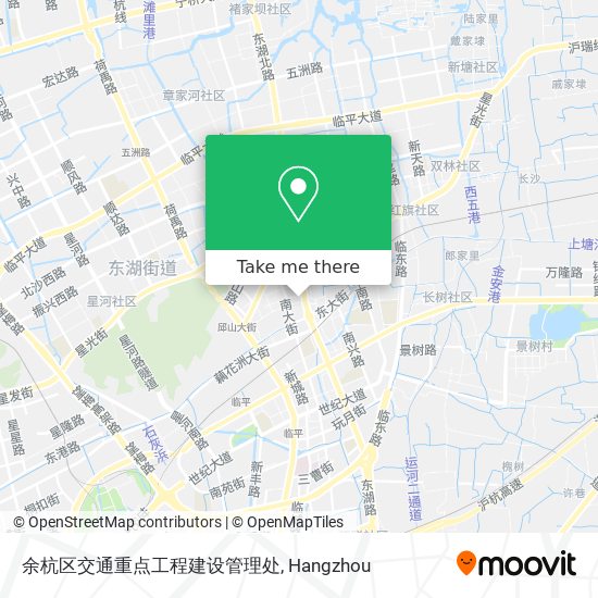 余杭区交通重点工程建设管理处 map