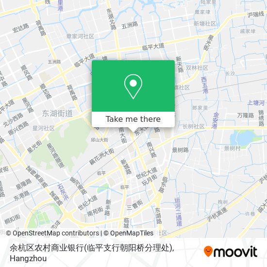 余杭区农村商业银行(临平支行朝阳桥分理处) map