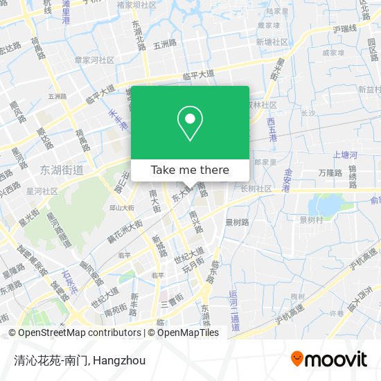 清沁花苑-南门 map