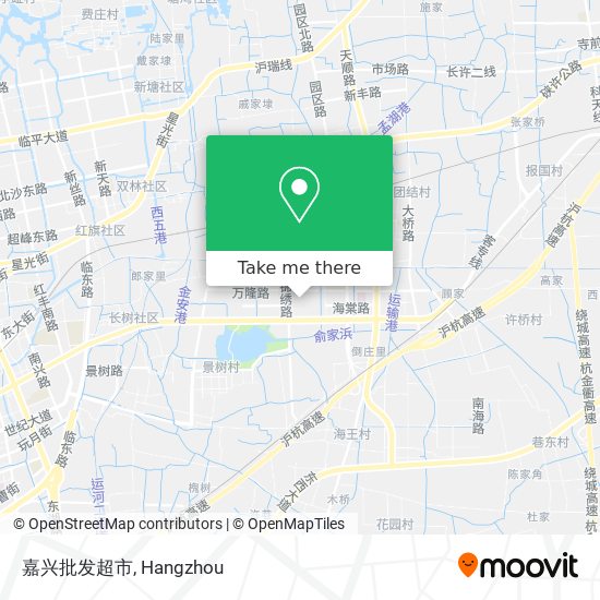 嘉兴批发超市 map
