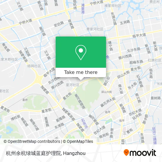 杭州余杭绿城蓝庭护理院 map