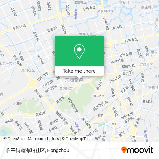 临平街道海珀社区 map