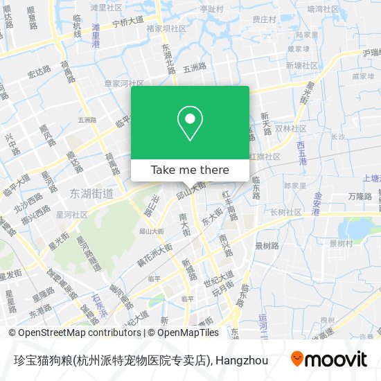 珍宝猫狗粮(杭州派特宠物医院专卖店) map
