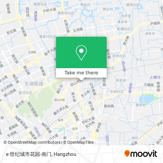 e·世纪城市花园-南门 map