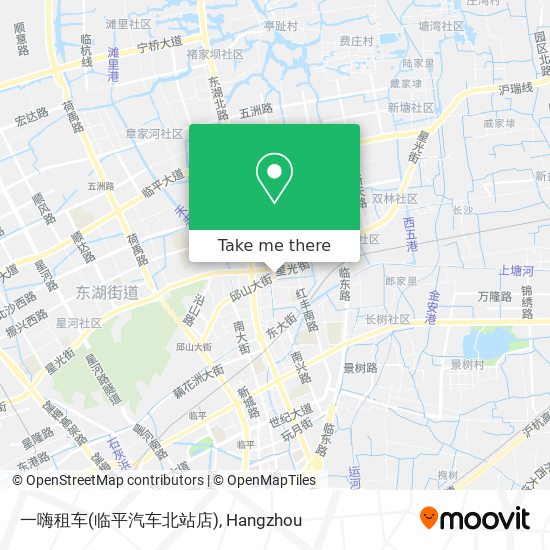 一嗨租车(临平汽车北站店) map
