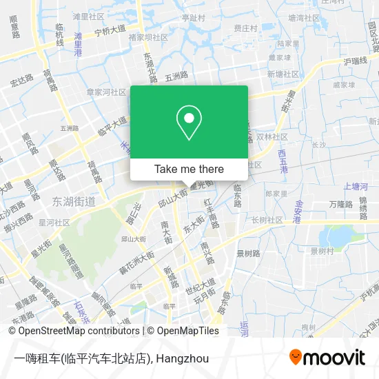 一嗨租车(临平汽车北站店) map