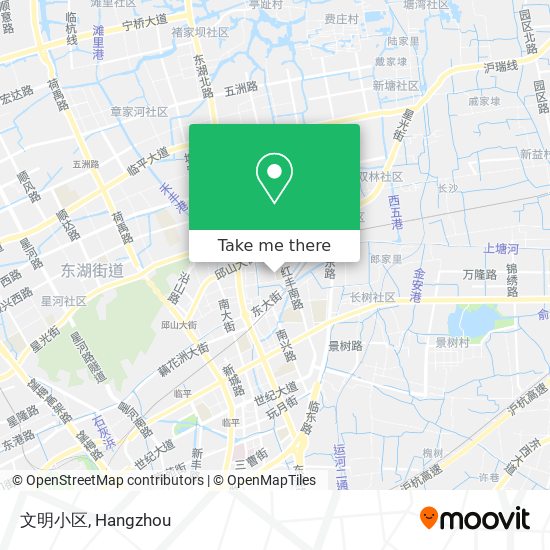 文明小区 map
