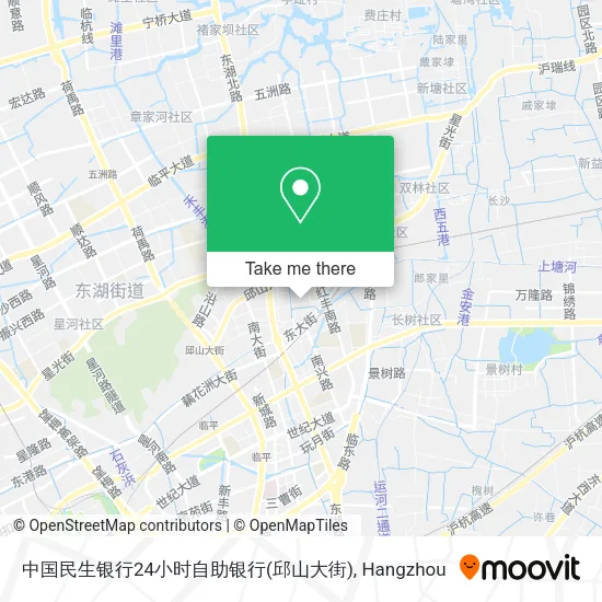 中国民生银行24小时自助银行(邱山大街) map