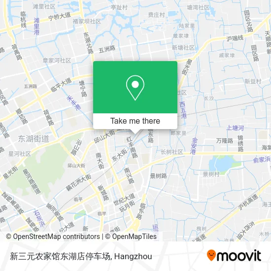 新三元农家馆东湖店停车场 map