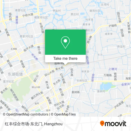 红丰综合市场-东北门 map