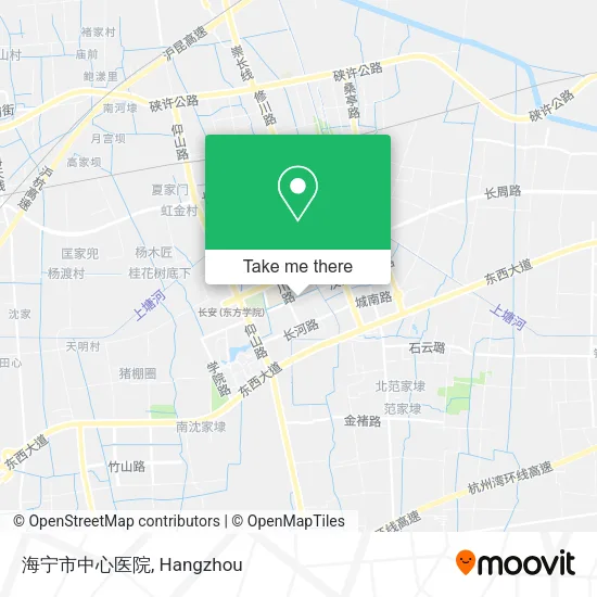 海宁市中心医院 map