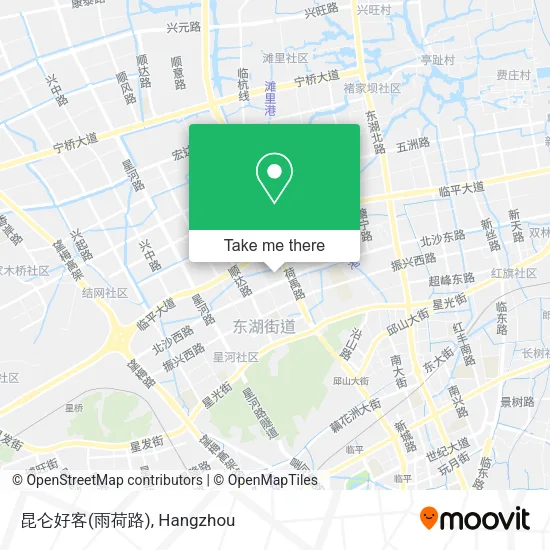 昆仑好客(雨荷路) map