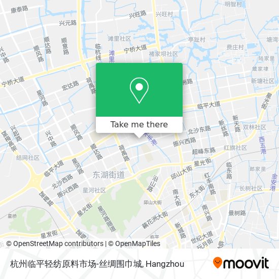 杭州临平轻纺原料市场-丝绸围巾城 map
