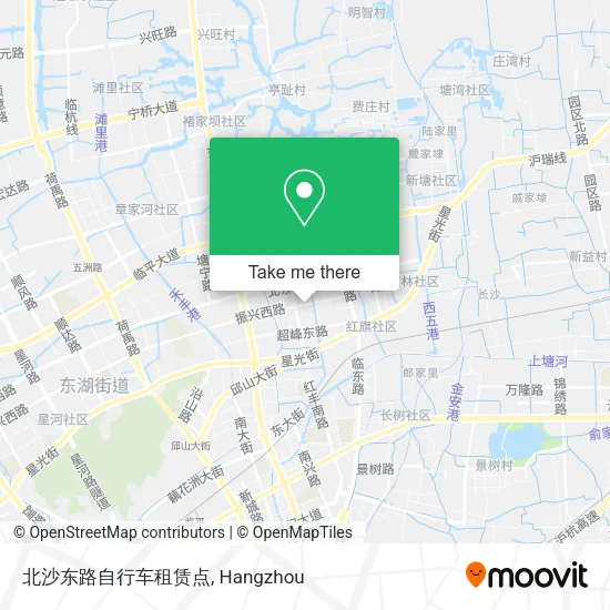 北沙东路自行车租赁点 map