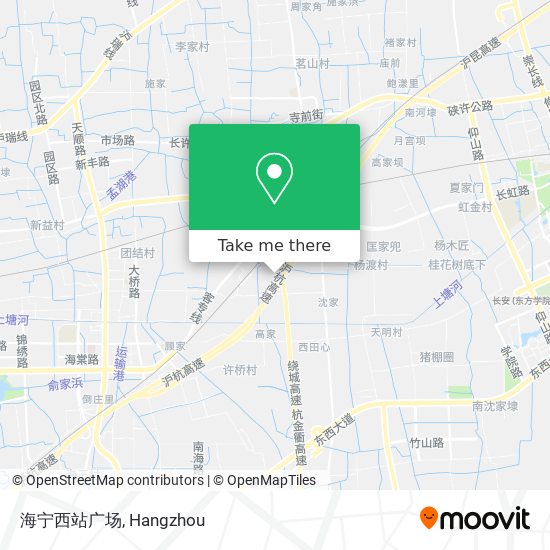 海宁西站广场 map