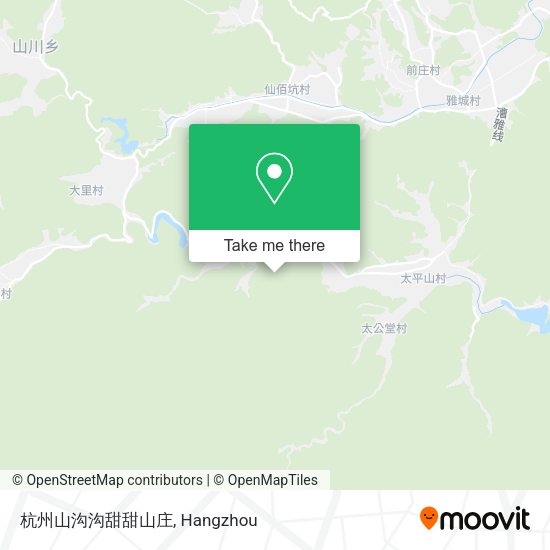 杭州山沟沟甜甜山庄 map