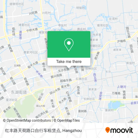 红丰路天荷路口自行车租赁点 map