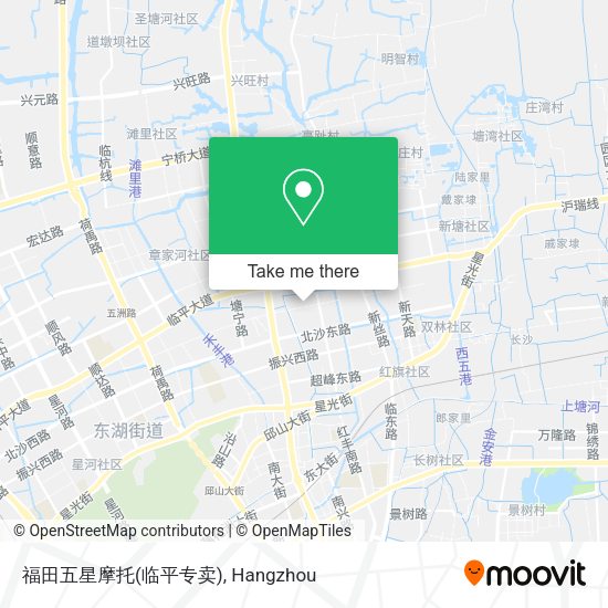 福田五星摩托(临平专卖) map