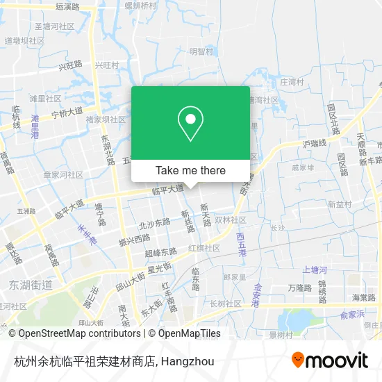 杭州余杭临平祖荣建材商店 map