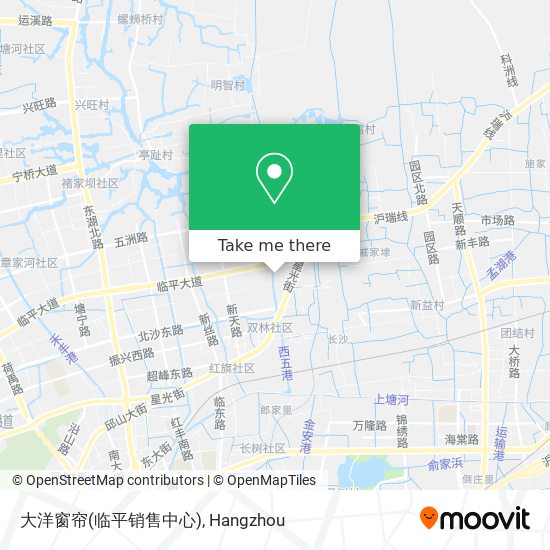大洋窗帘(临平销售中心) map