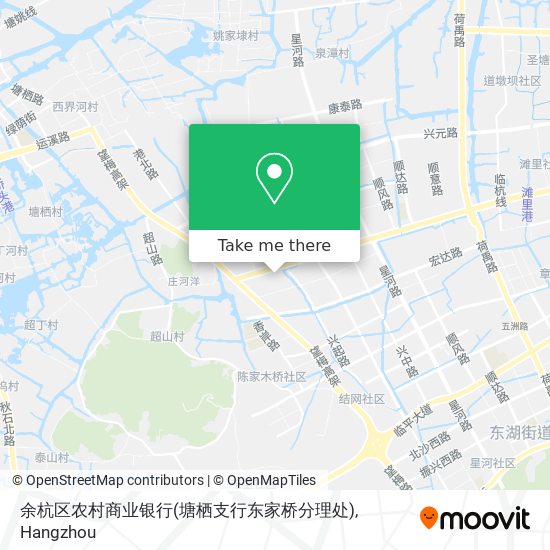 余杭区农村商业银行(塘栖支行东家桥分理处) map