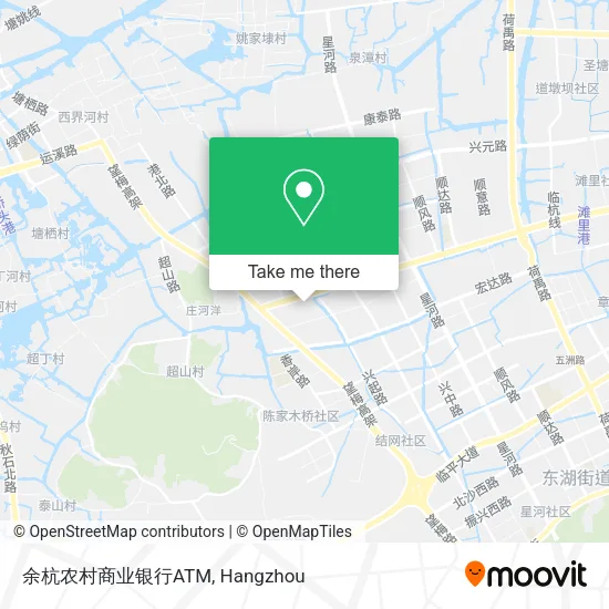 余杭农村商业银行ATM map