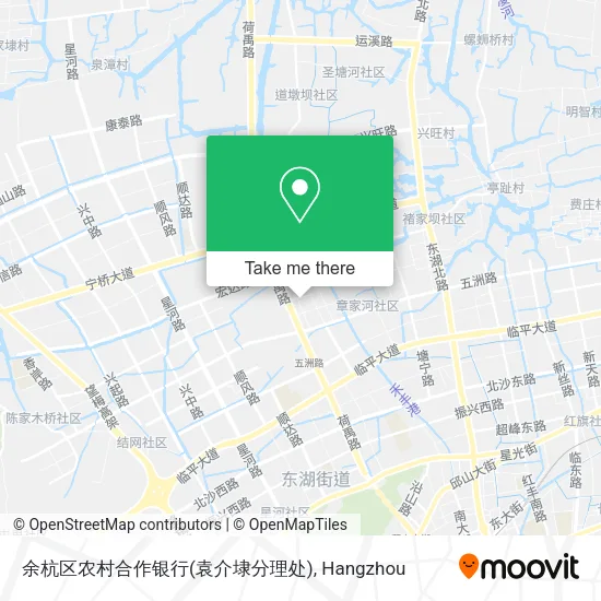 余杭区农村合作银行(袁介埭分理处) map