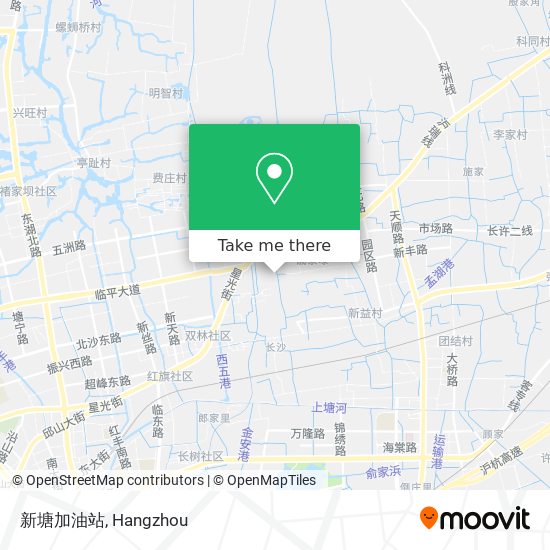 新塘加油站 map