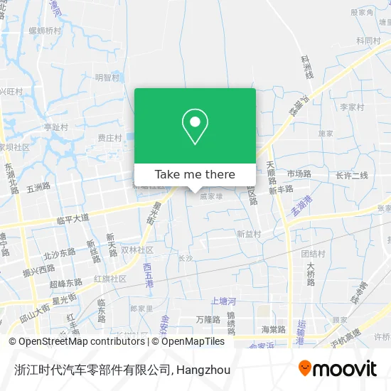 浙江时代汽车零部件有限公司 map