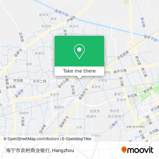 海宁市农村商业银行 map