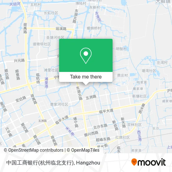 中国工商银行(杭州临北支行) map