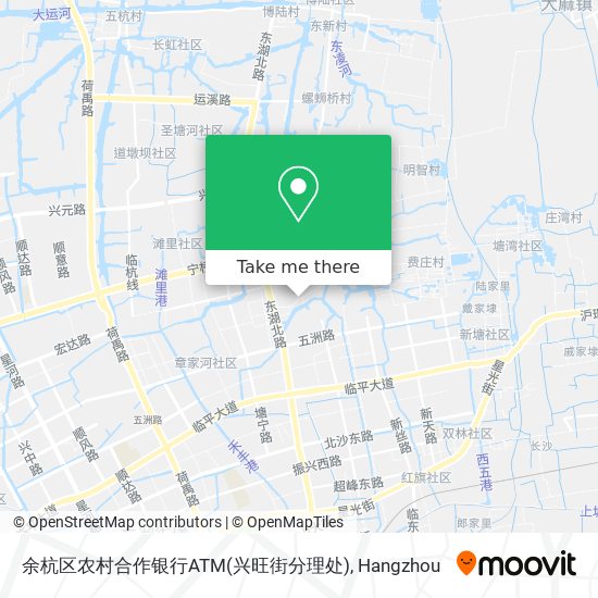 余杭区农村合作银行ATM(兴旺街分理处) map