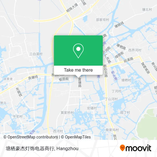 塘栖豪杰灯饰电器商行 map
