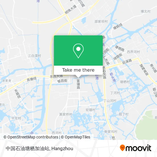 中国石油塘栖加油站 map