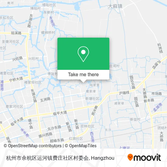 杭州市余杭区运河镇费庄社区村委会 map