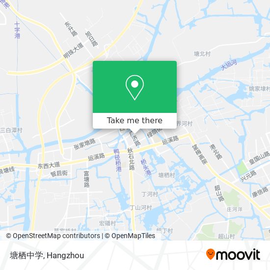 塘栖中学 map