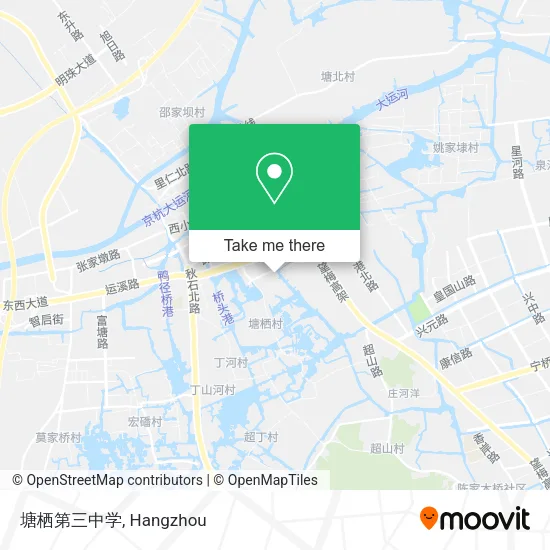 塘栖第三中学 map